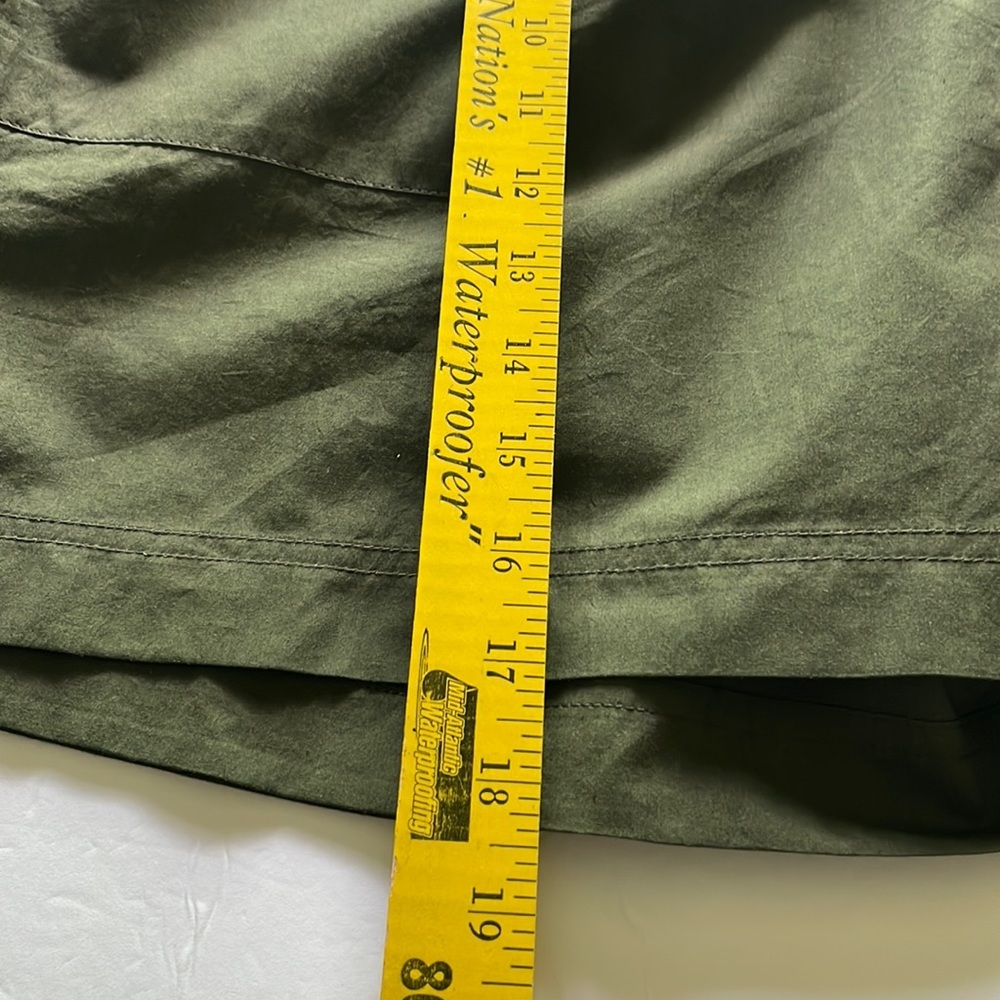 Sol Paperbag Elastic Waist Khaki Green Shorts Size XXL - Picture 8 of 8